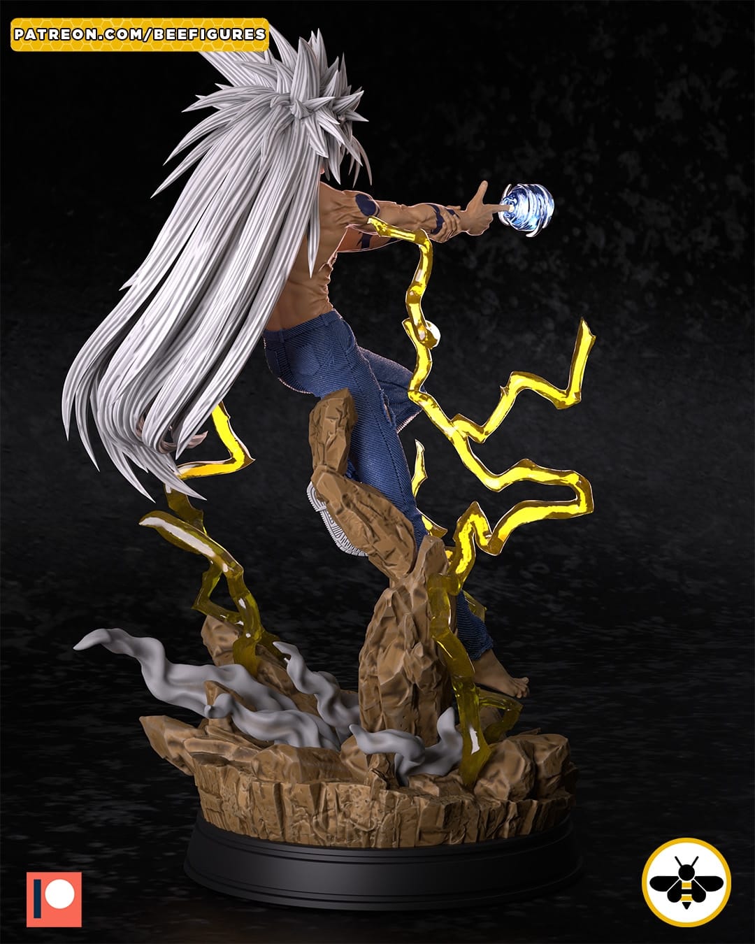 P站图纸印象馆 Bee Figures 幽游白书 魔界形态幽助 Bee Figures 幽游白书 魔界形态幽助