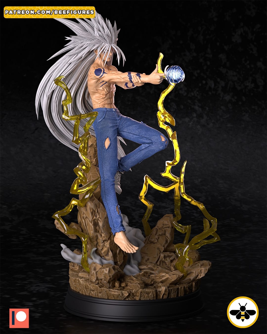 P站图纸印象馆 Bee Figures 幽游白书 魔界形态幽助 Bee Figures 幽游白书 魔界形态幽助