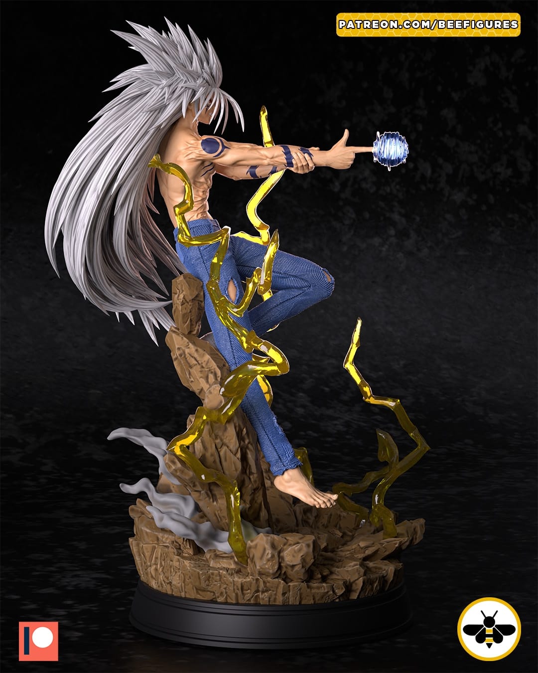 P站图纸印象馆 Bee Figures 幽游白书 魔界形态幽助 Bee Figures 幽游白书 魔界形态幽助