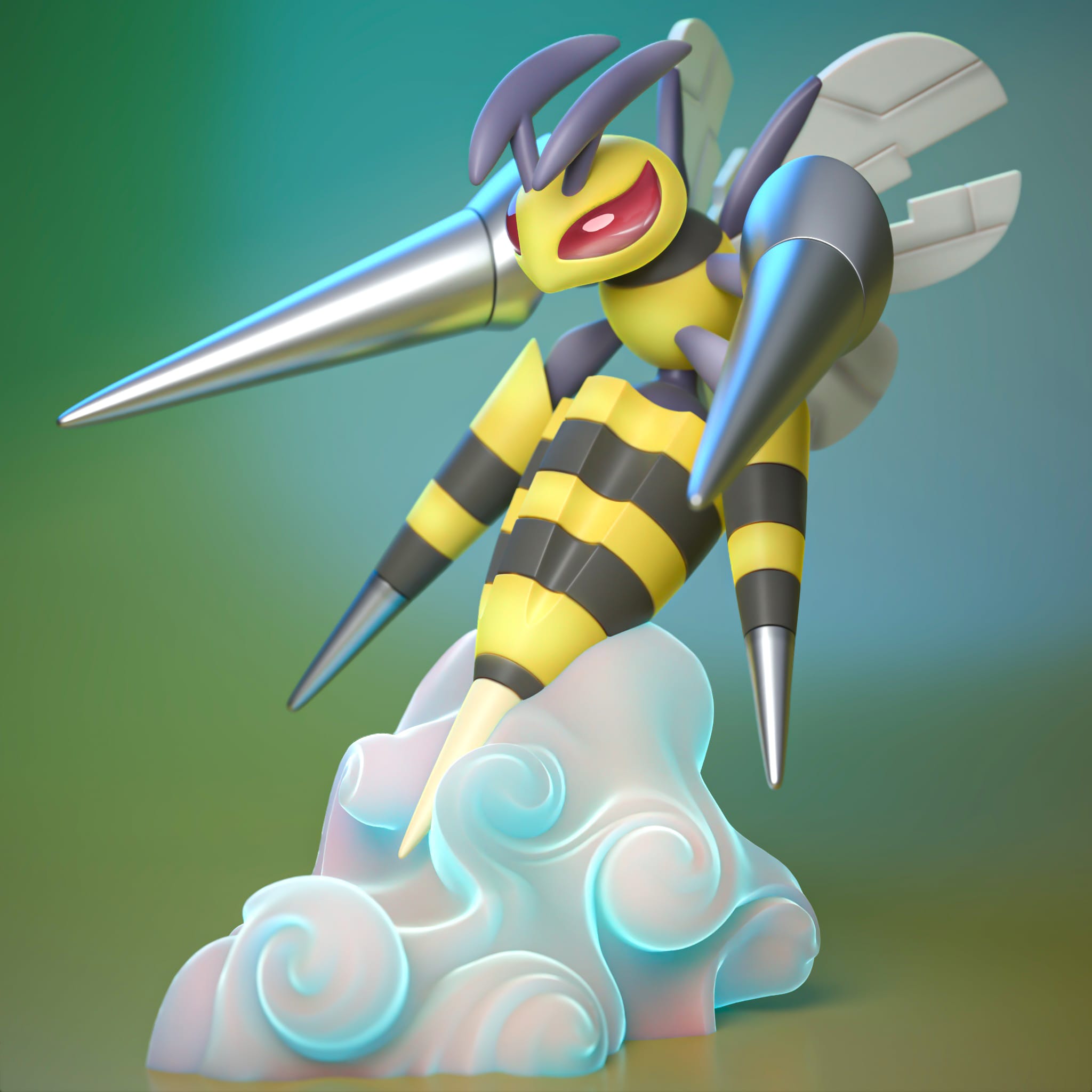 P站图纸印象馆 Ydeval 精灵宝可梦 大针蜂 Ydeval 精灵宝可梦 大针蜂
