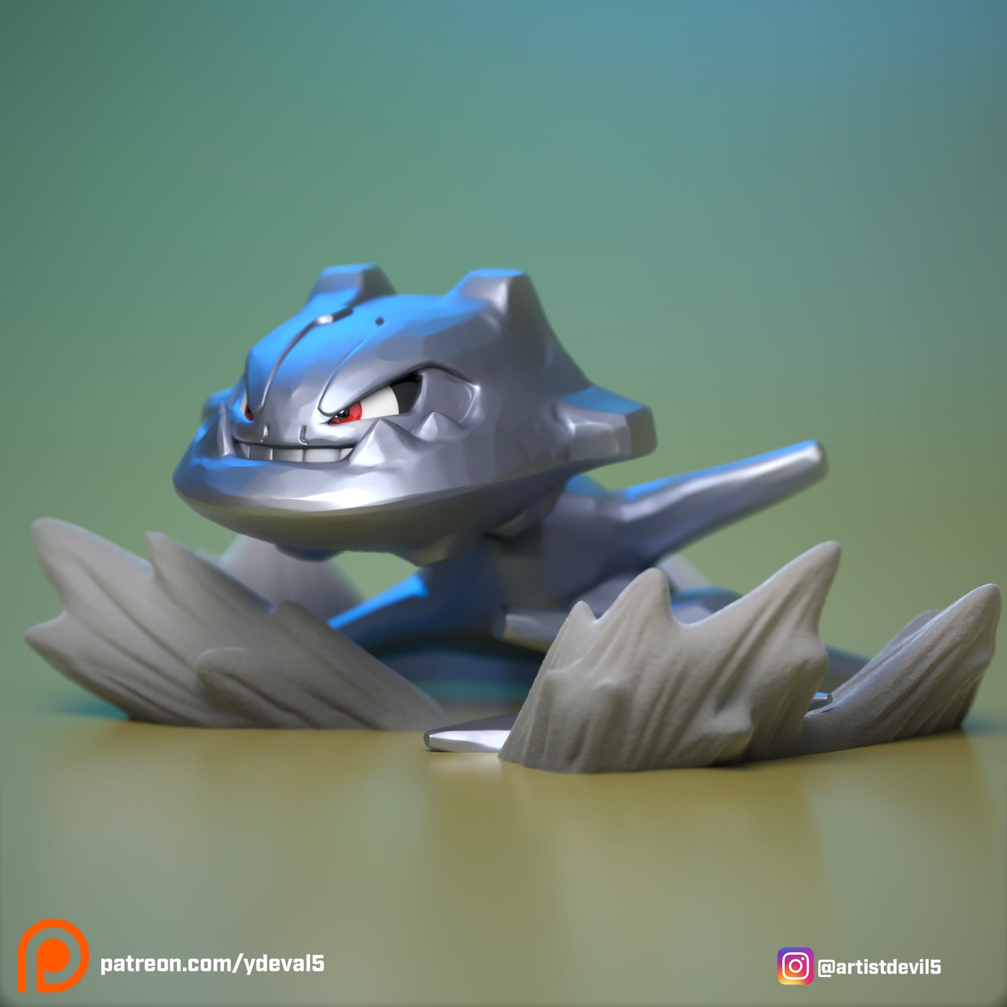 P站图纸印象馆 Ydeval 精灵宝可梦 大钢蛇 Ydeval 精灵宝可梦 大钢蛇