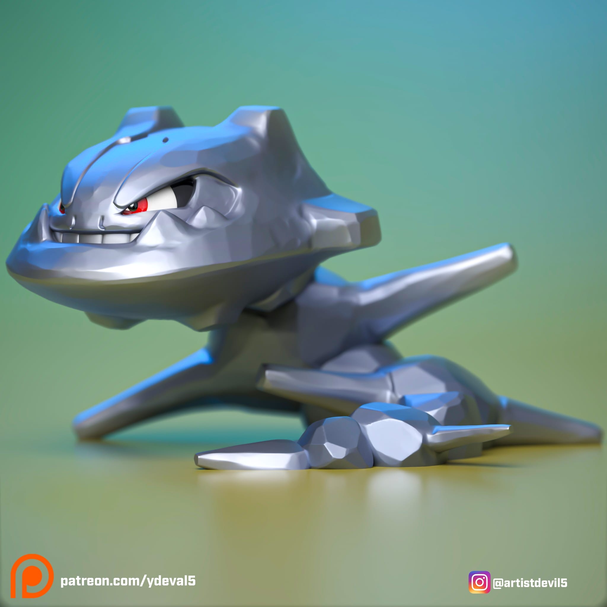 P站图纸印象馆 Ydeval 精灵宝可梦 大钢蛇 Ydeval 精灵宝可梦 大钢蛇