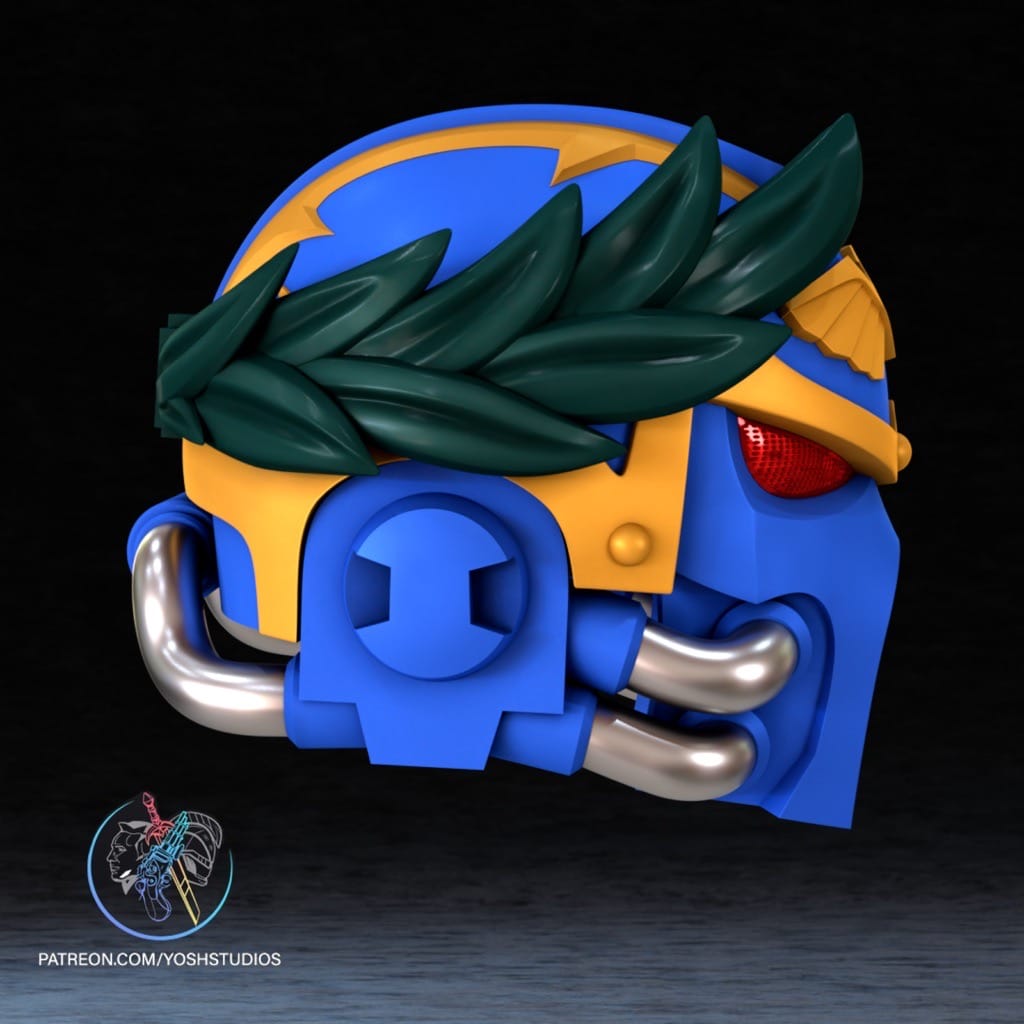 P站图纸印象馆 Yosh 战锤40k 罗保特·基里曼面具 Yosh 战锤40k 罗保特·基里曼面具