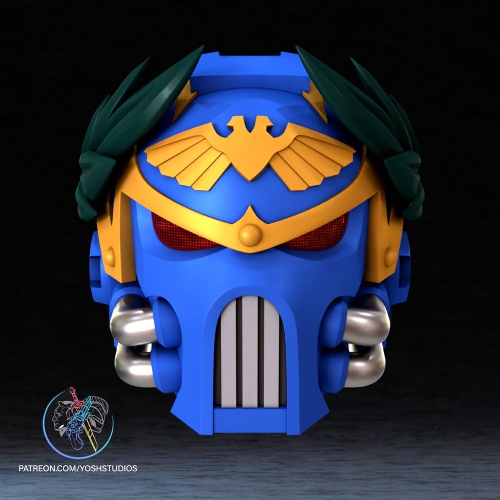 P站图纸印象馆 Yosh 战锤40k 罗保特·基里曼面具 Yosh 战锤40k 罗保特·基里曼面具