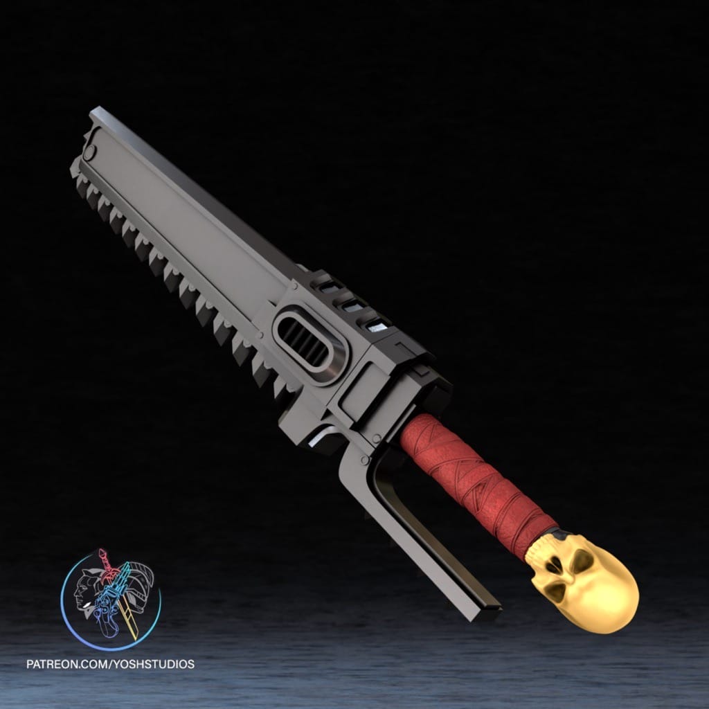 P站图纸印象馆 Yosh 战锤40k 希德拉弗型链锯剑 Yosh 战锤40k 希德拉弗型链锯剑