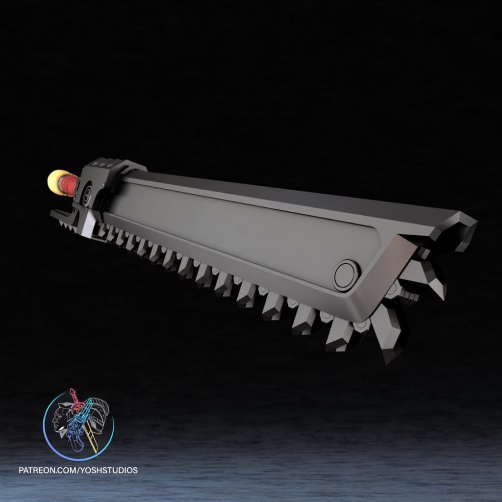P站图纸印象馆 Yosh 战锤40k 希德拉弗型链锯剑 Yosh 战锤40k 希德拉弗型链锯剑