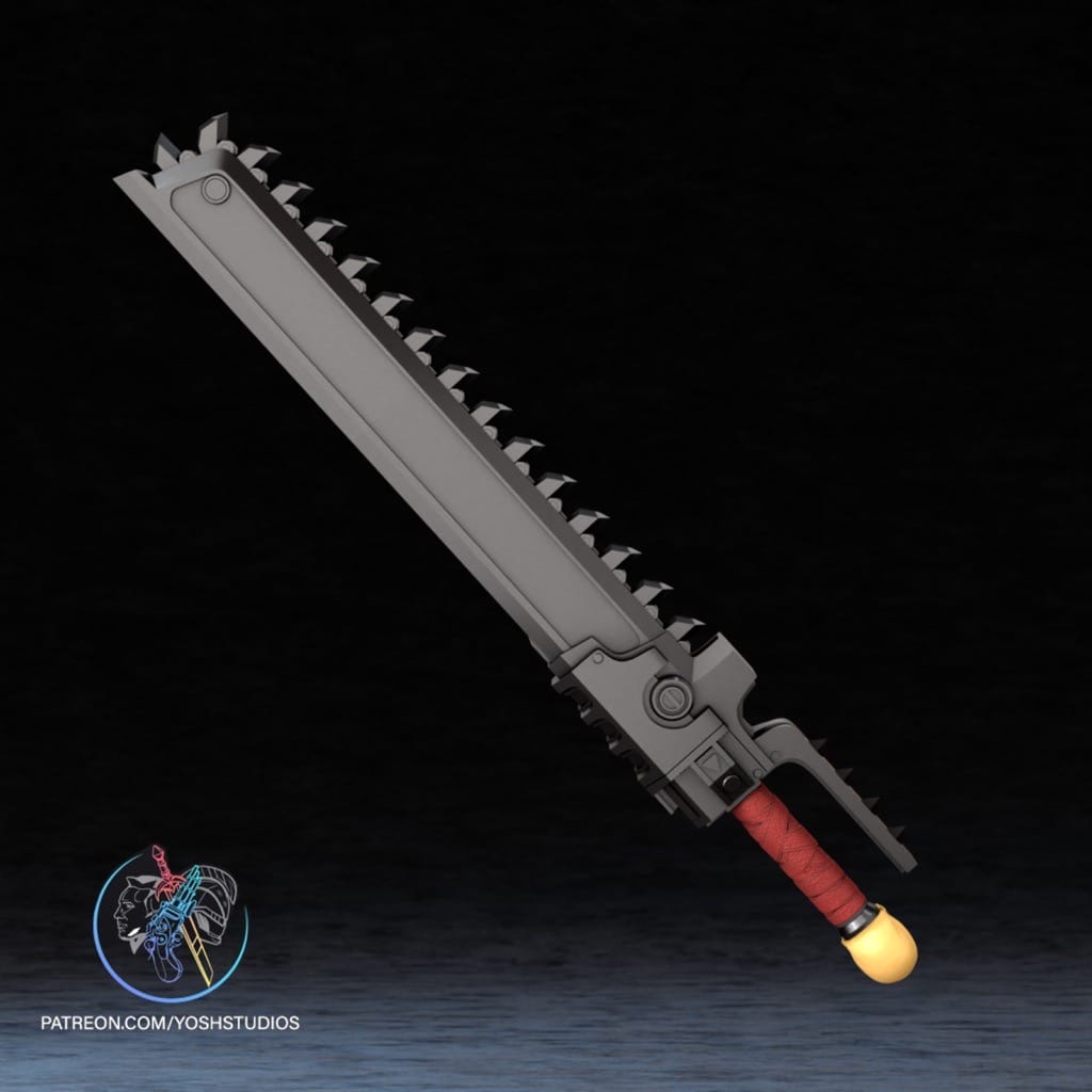 P站图纸印象馆 Yosh 战锤40k 希德拉弗型链锯剑 Yosh 战锤40k 希德拉弗型链锯剑