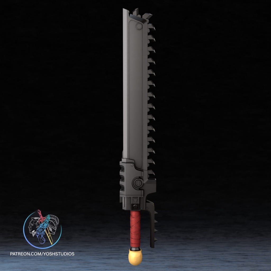P站图纸印象馆 Yosh 战锤40k 希德拉弗型链锯剑 Yosh 战锤40k 希德拉弗型链锯剑