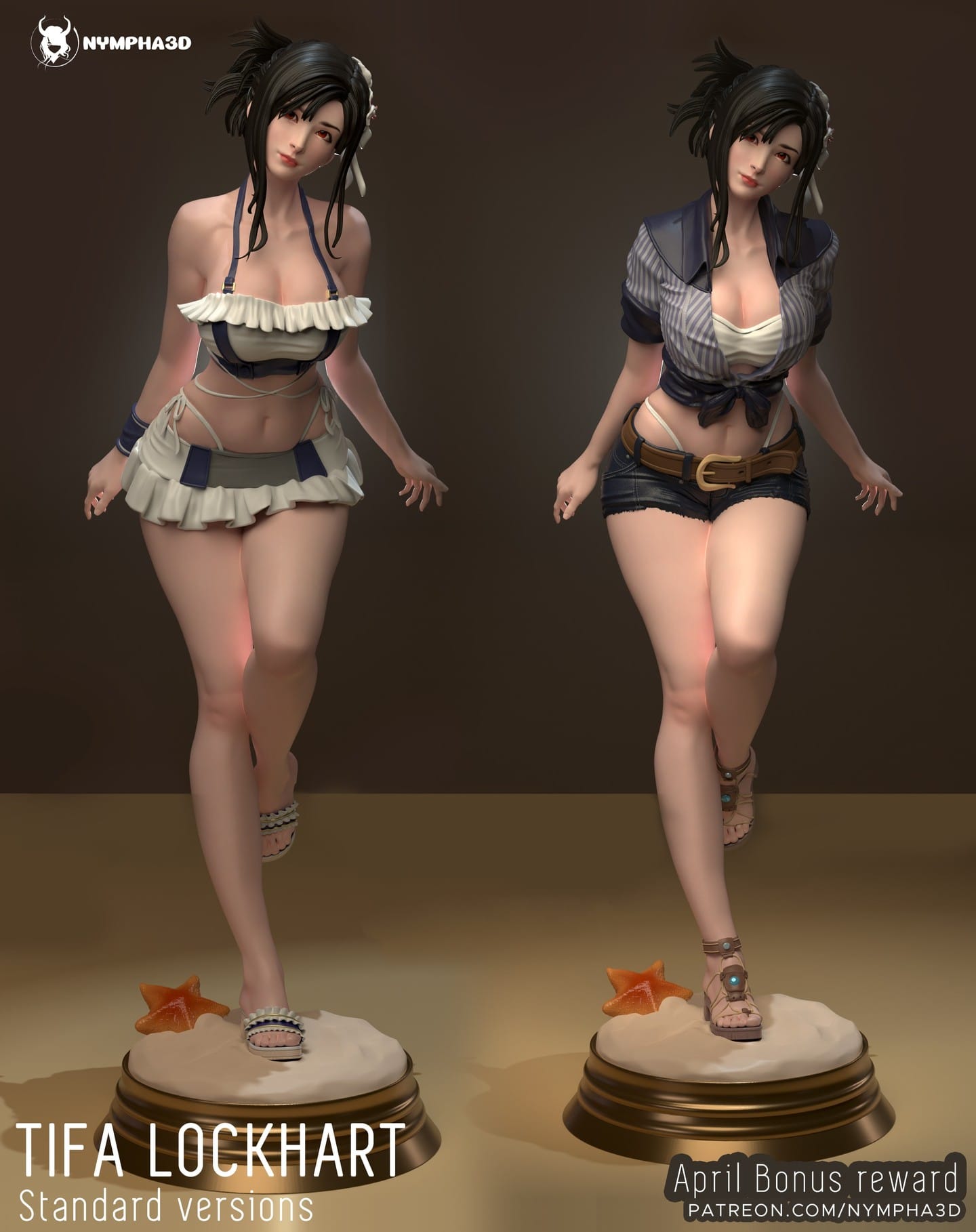 P站图纸印象馆 NYMPHA 3D 最终幻想 蒂法·洛克哈特 NYMPHA 3D 最终幻想 蒂法·洛克哈特