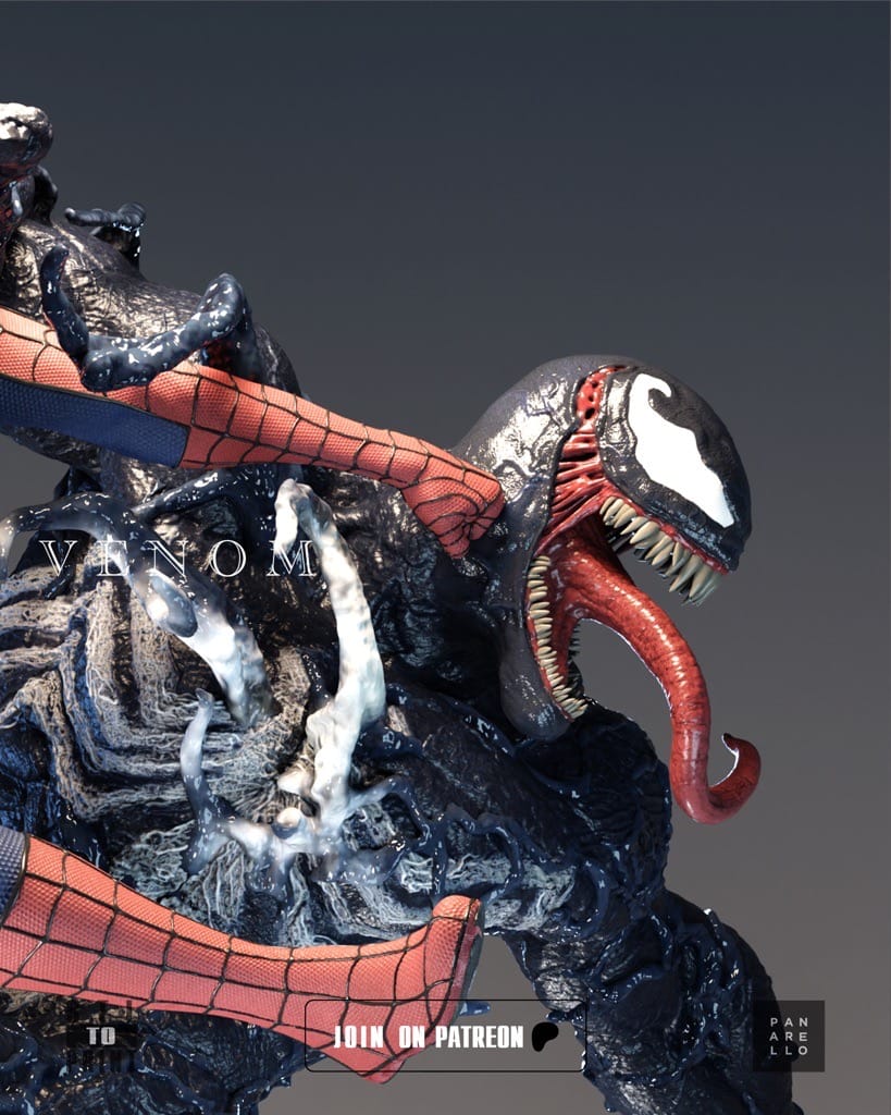 P站图纸印象馆 漫威 毒液和蜘蛛侠 漫威 毒液和蜘蛛侠