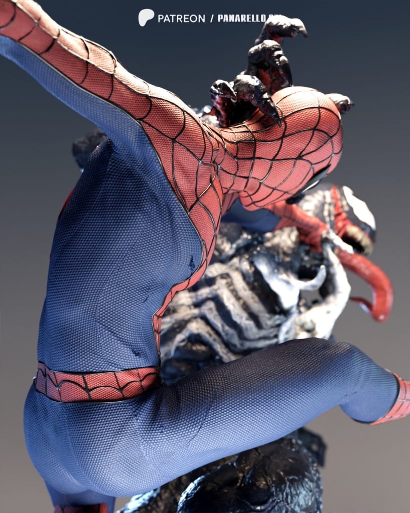 P站图纸印象馆 漫威 毒液和蜘蛛侠 漫威 毒液和蜘蛛侠