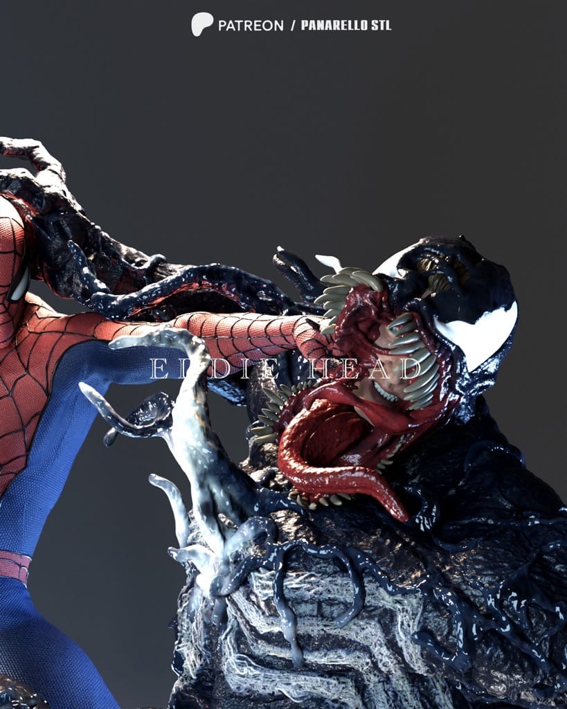 P站图纸印象馆 漫威 毒液和蜘蛛侠 漫威 毒液和蜘蛛侠