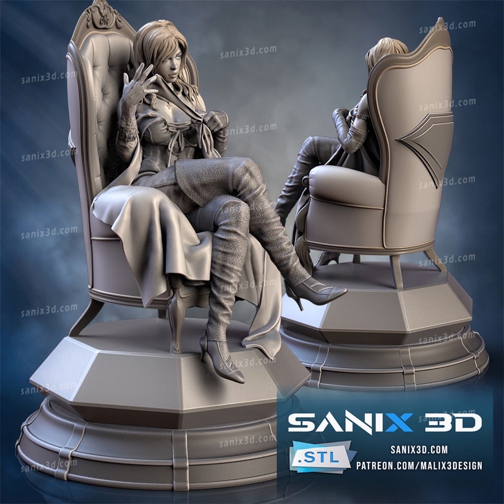 P站图纸印象馆 Sanix3d 漫威 爱玛·弗洛斯特 Sanix3d 漫威 爱玛·弗洛斯特
