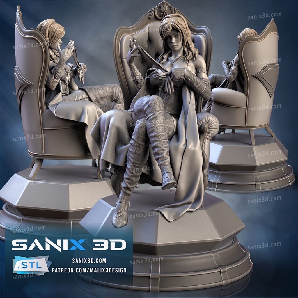 P站图纸印象馆 Sanix3d 漫威 爱玛·弗洛斯特 Sanix3d 漫威 爱玛·弗洛斯特