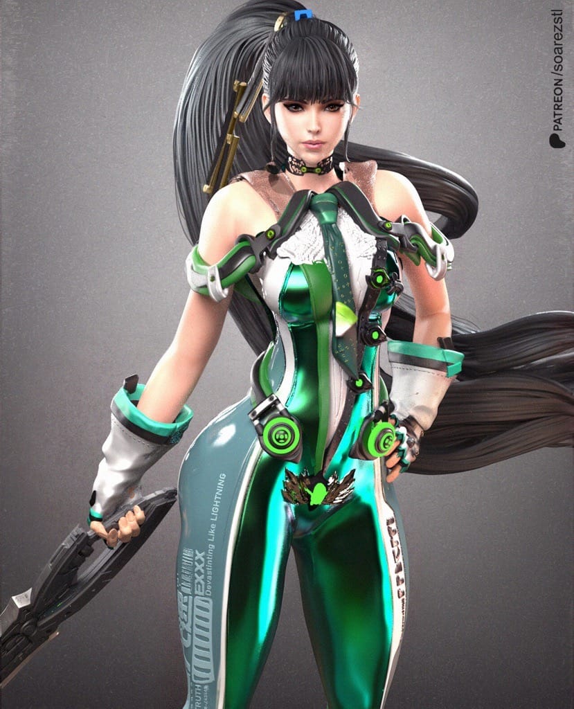 P站图纸印象馆 Soarez3D 星刃 伊芙 Soarez3D 星刃 伊芙