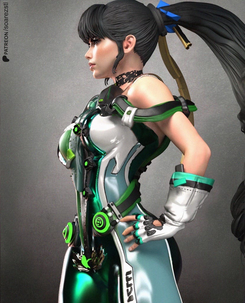 P站图纸印象馆 Soarez3D 星刃 伊芙 Soarez3D 星刃 伊芙