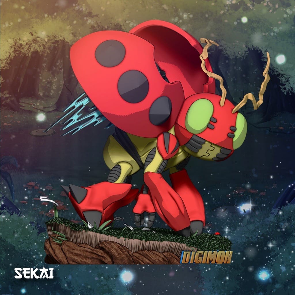 P站图纸印象馆 Sekai 数码宝贝 瓢虫兽 Sekai 数码宝贝 瓢虫兽