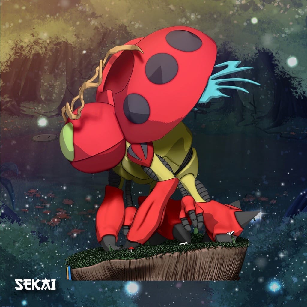 P站图纸印象馆 Sekai 数码宝贝 瓢虫兽 Sekai 数码宝贝 瓢虫兽