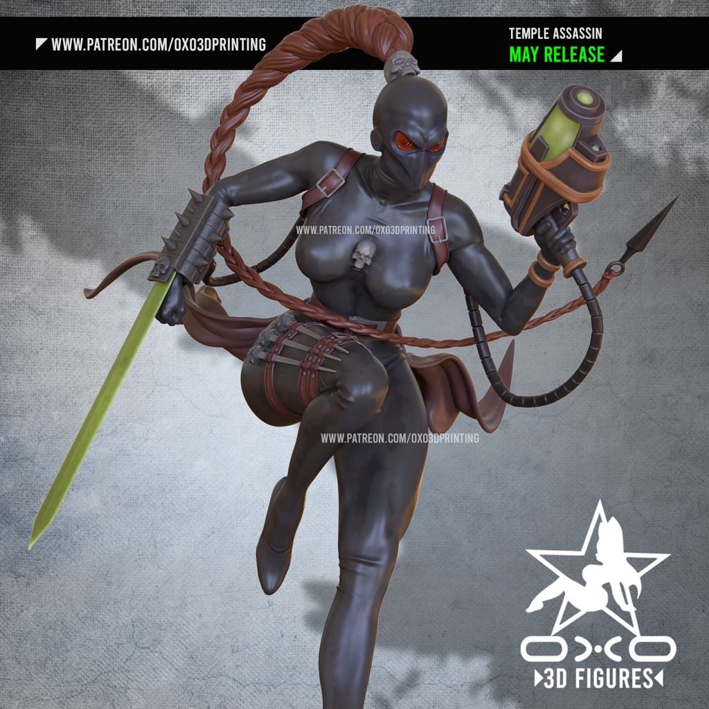 P站图纸印象馆 OXO3D DOTA2 圣堂刺客 OXO3D DOTA2 圣堂刺客