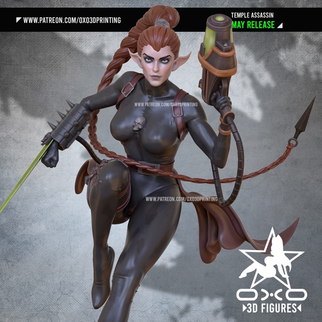 P站图纸印象馆 OXO3D DOTA2 圣堂刺客 OXO3D DOTA2 圣堂刺客