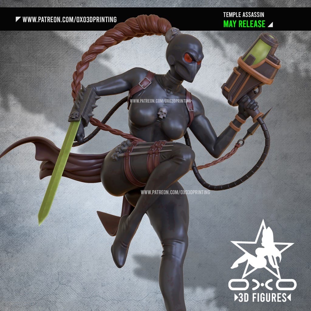 P站图纸印象馆 OXO3D DOTA2 圣堂刺客 OXO3D DOTA2 圣堂刺客