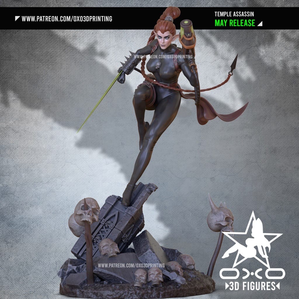 P站图纸印象馆 OXO3D DOTA2 圣堂刺客 OXO3D DOTA2 圣堂刺客