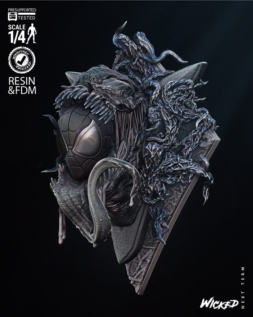 P站图纸印象馆 3DWicked 漫威 毒液 3DWicked 漫威 毒液