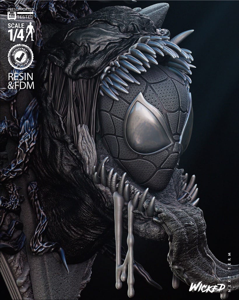 P站图纸印象馆 3DWicked 漫威 毒液 3DWicked 漫威 毒液