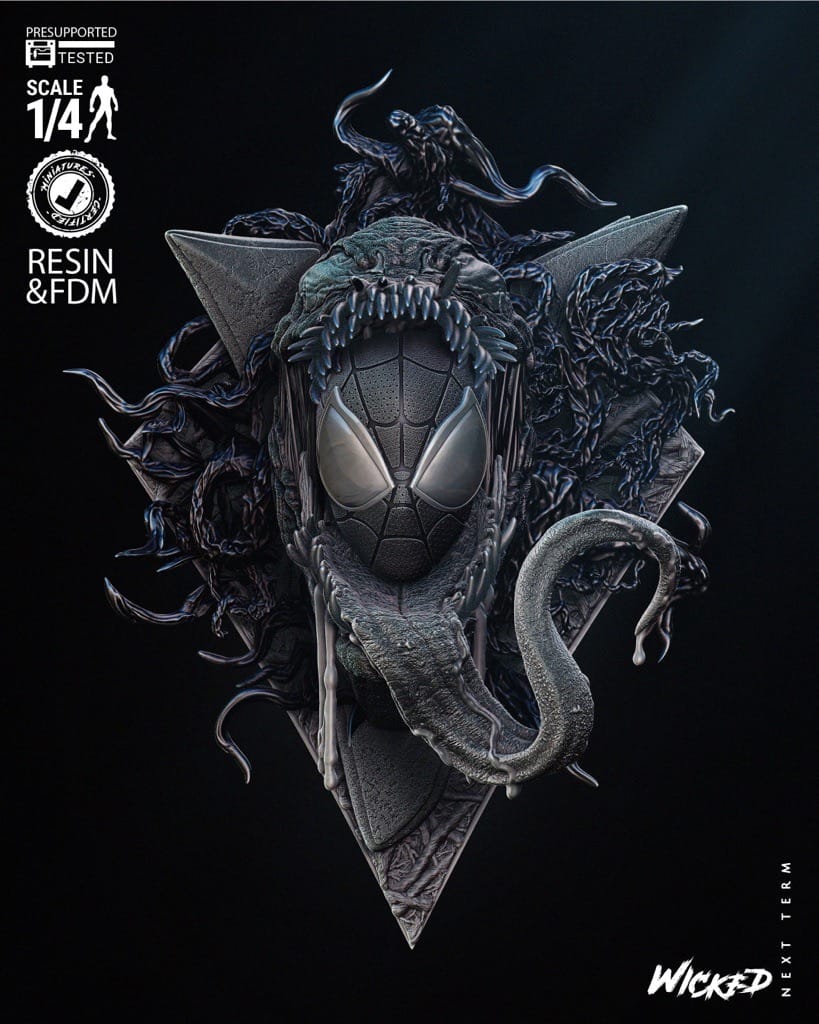 P站图纸印象馆 3DWicked 漫威 毒液 3DWicked 漫威 毒液