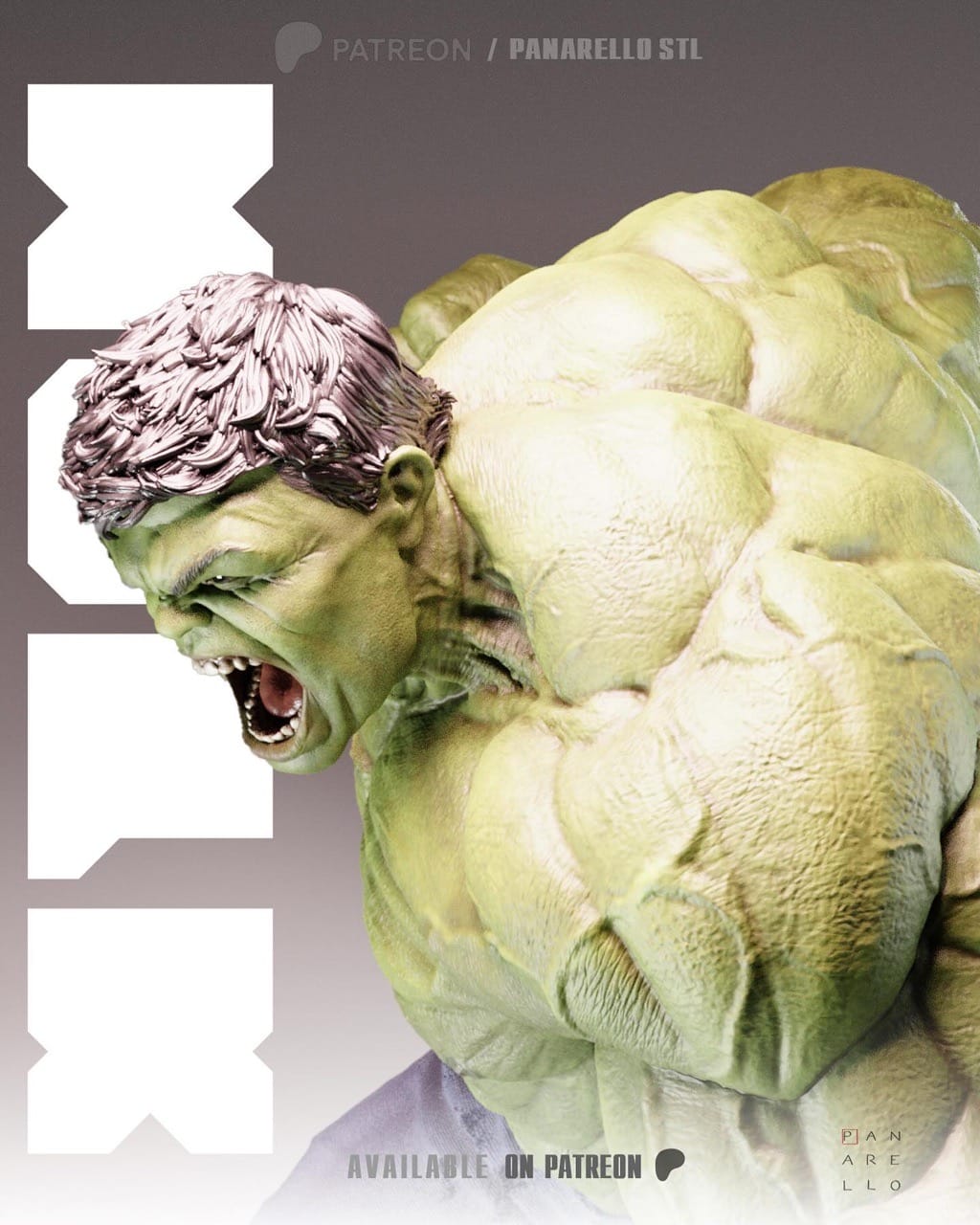P站图纸印象馆 Panarello 漫威 绿巨人 Panarello 漫威 绿巨人
