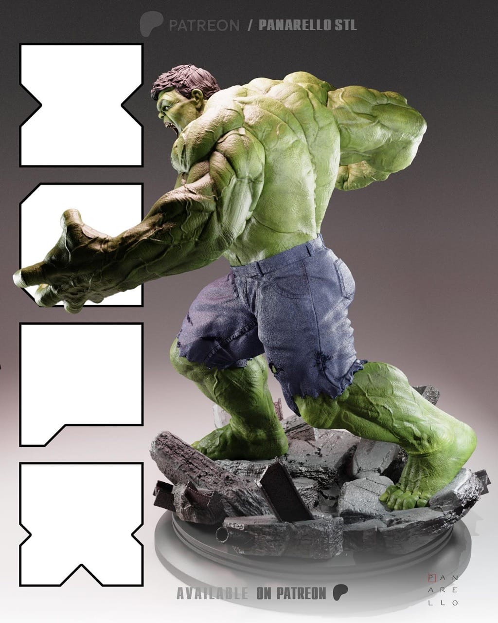 P站图纸印象馆 Panarello 漫威 绿巨人 Panarello 漫威 绿巨人