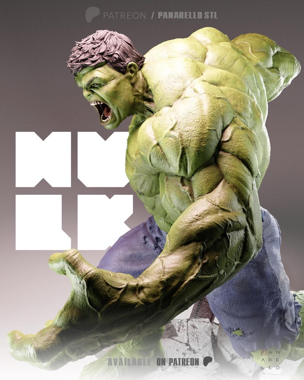 P站图纸印象馆 Panarello 漫威 绿巨人 Panarello 漫威 绿巨人