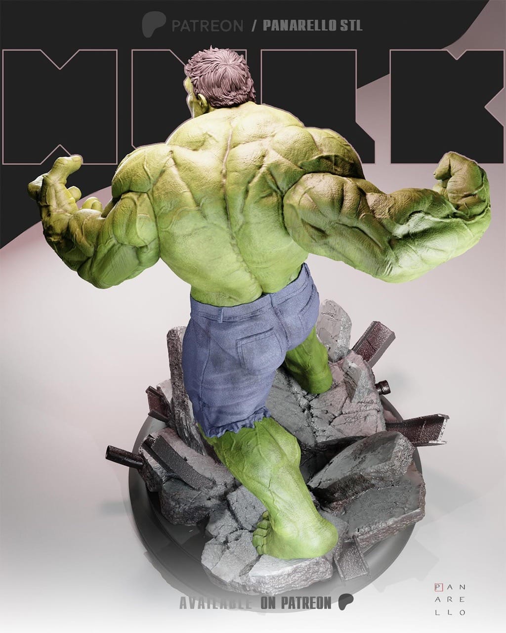 P站图纸印象馆 Panarello 漫威 绿巨人 Panarello 漫威 绿巨人