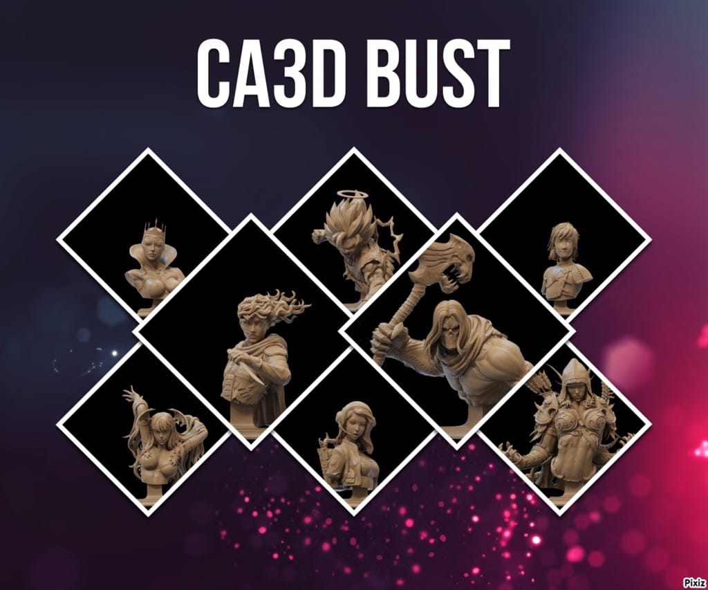 P站图纸印象馆 CA3D 24年5月半身像合集 CA3D 24年5月半身像合集