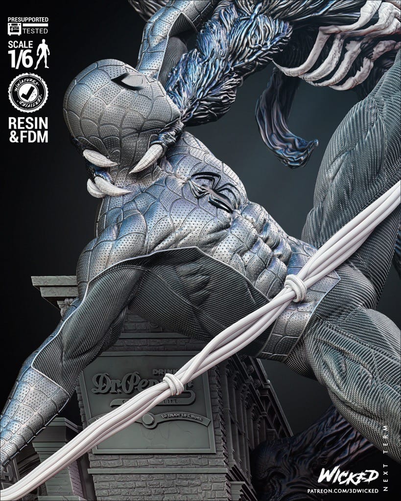 P站图纸印象馆 3DWicked 漫威 蜘蛛侠VS毒液 3DWicked 漫威 蜘蛛侠VS毒液