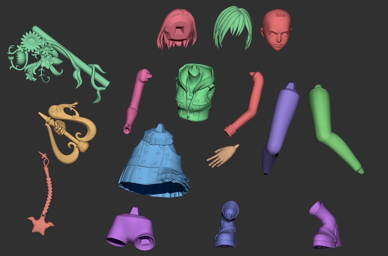 P站图纸印象馆 王国之心 凯莉 王国之心 凯莉