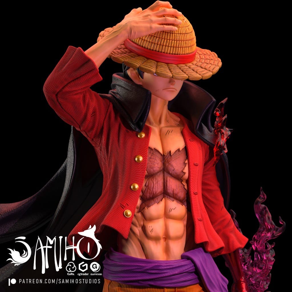 P站图纸印象馆 Samiho 海贼王 路飞 Samiho 海贼王 路飞