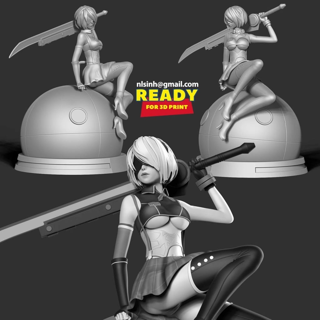 P站图纸印象馆 机械纪元 尼尔2B 机械纪元 尼尔2B