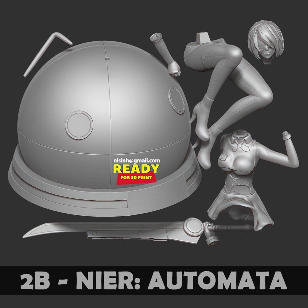 P站图纸印象馆 机械纪元 尼尔2B 机械纪元 尼尔2B