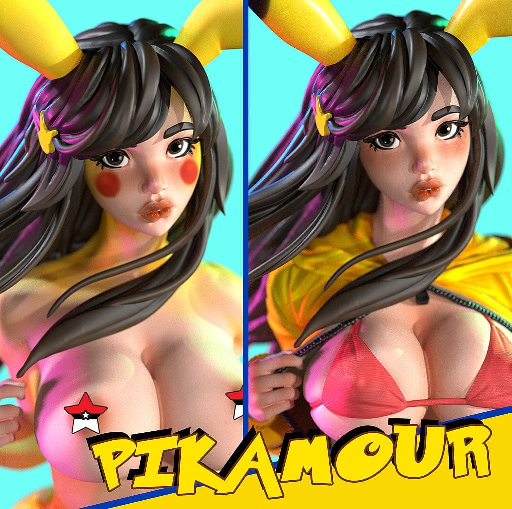 P站图纸印象馆 Siryll Art 皮卡丘女孩 Siryll Art 皮卡丘女孩