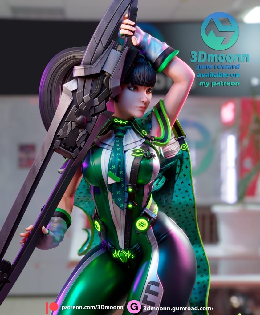 P站图纸印象馆 3Dmoonn 星刃 伊芙 3Dmoonn 星刃 伊芙