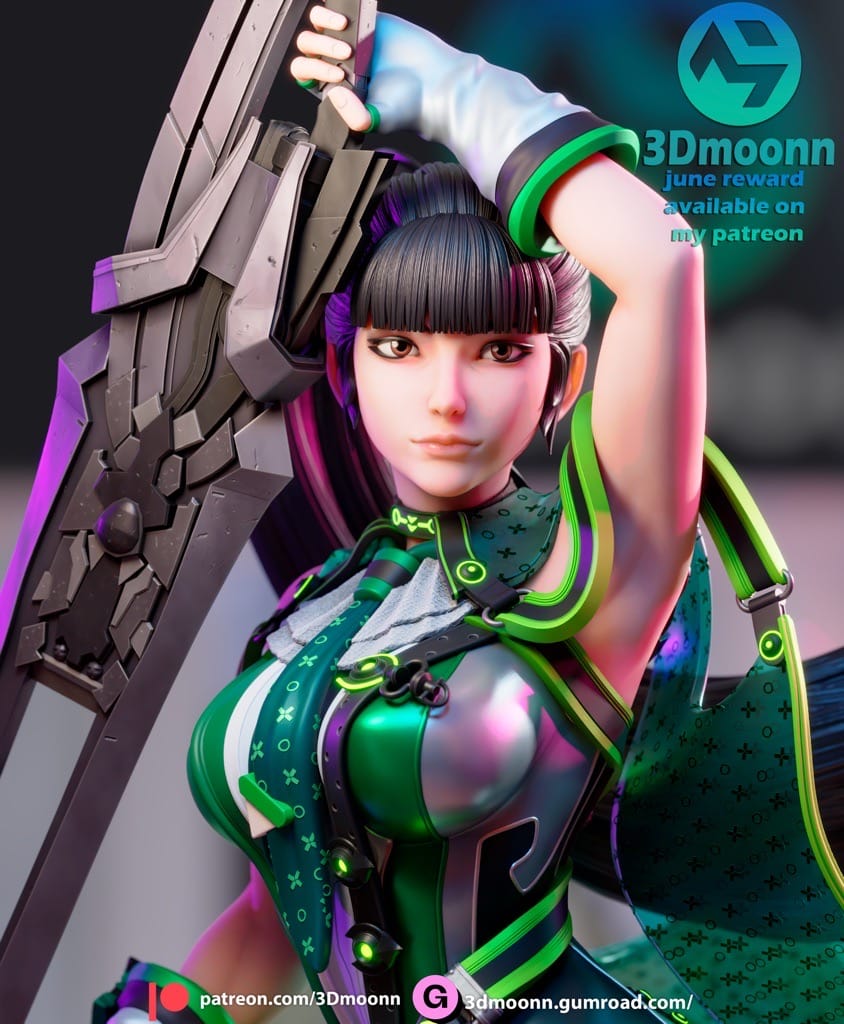 P站图纸印象馆 3Dmoonn 星刃 伊芙 3Dmoonn 星刃 伊芙