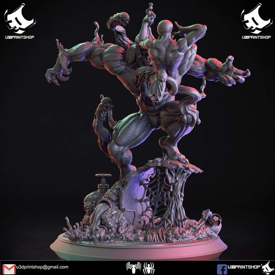 P站图纸印象馆 漫威 毒液vs蜘蛛侠 漫威 毒液vs蜘蛛侠