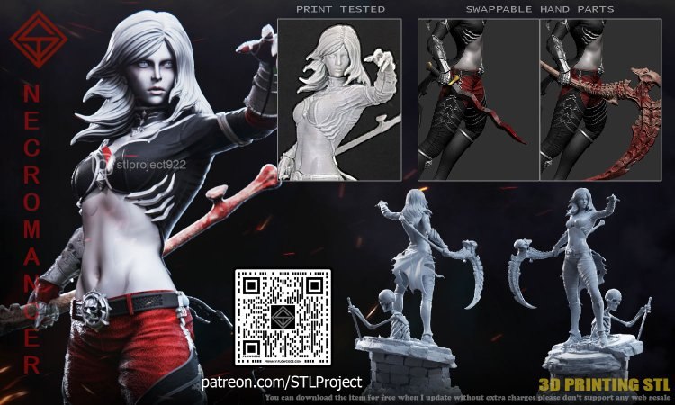 P站图纸印象馆 STL Project 亡灵法师 STL Project 亡灵法师