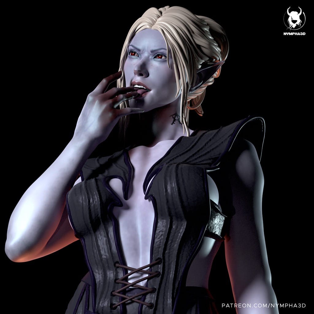 P站图纸印象馆 NYMPHA 3D 博德之门 明萨拉 NYMPHA 3D 博德之门 明萨拉