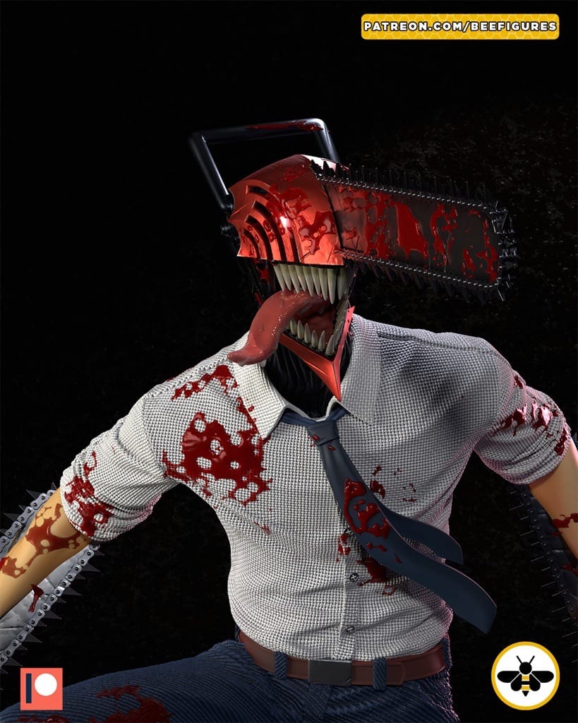 P站图纸印象馆 Bee Figures 链锯恶魔电次 Bee Figures 链锯恶魔电次
