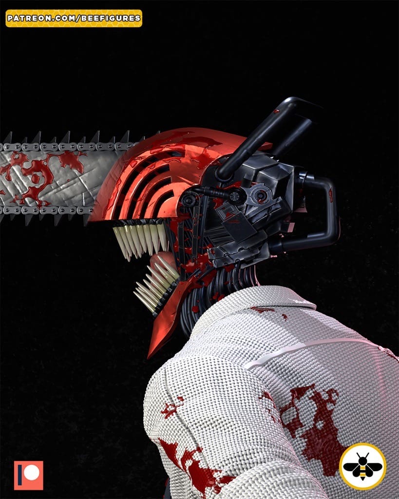 P站图纸印象馆 Bee Figures 链锯恶魔电次 Bee Figures 链锯恶魔电次