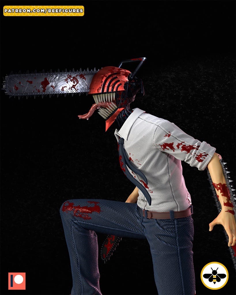 P站图纸印象馆 Bee Figures 链锯恶魔电次 Bee Figures 链锯恶魔电次