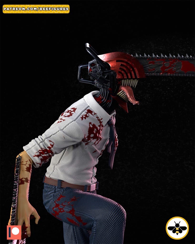 P站图纸印象馆 Bee Figures 链锯恶魔电次 Bee Figures 链锯恶魔电次