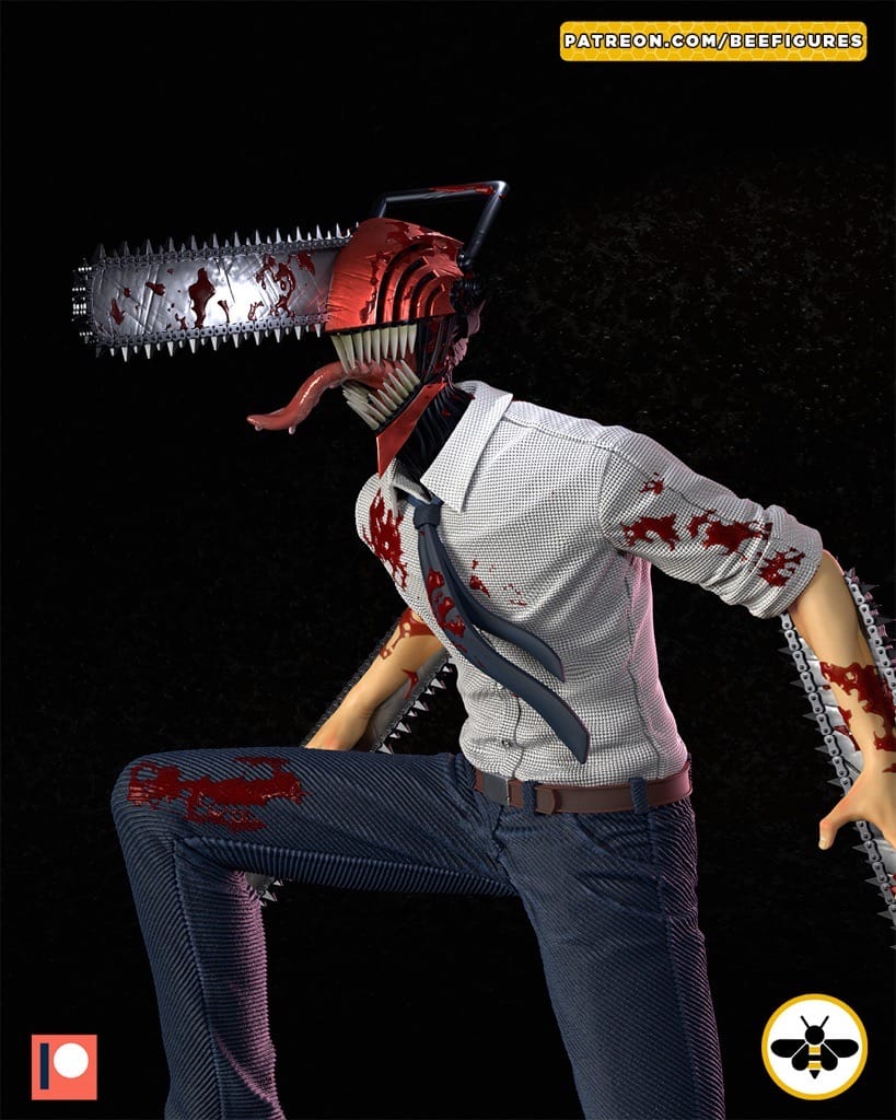P站图纸印象馆 Bee Figures 链锯恶魔电次 Bee Figures 链锯恶魔电次